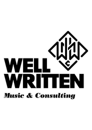 WWMC WELLWRITTEN MUSIC & CONSULTING logo