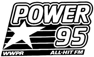WWPR POWER 95 ALL-HIT FM logo
