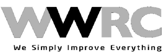 WWRC WE SIMPLY IMPROVE EVERYTHING logo