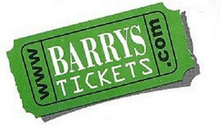 WWW BARRYS TICKETS .COM logo