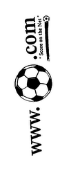 WWW. COM "SCORE ON THE NET" logo