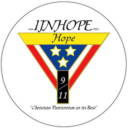 WWW.1INHOPE.ORG HOPE 9/11 "CHRISTIAN PATRIOTISM AT ITS BEST" logo