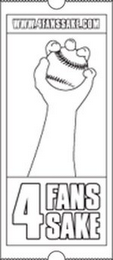 WWW.4FANSSAKE.COM 4 FANS SAKE logo