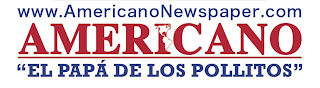 WWW.AMERICANONEWSPAPER.COM AMERICANO "EL PAPÁ DE LOS POLLITOS" logo