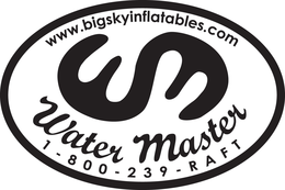 WWW.BIGSKYINFLATABLES.COM W WATER MASTER 1-800-239-RAFT logo