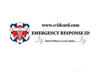 WWW.ERIDCARD.COM EMERGENCY REPSPONSE ID HAVE IT WHEN SECONDS COUNT... logo