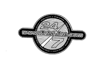 WWW.FINISHLINE.COM 24/7 SHOP ONLINE logo