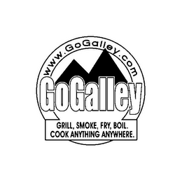 WWW.GOGALLEY.COM GOGALLEY GRILL, SMOKE, FRY, BOIL. COOK ANYTHING ANYWHERE. logo