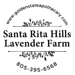WWW.GOLDENSTATEAPOTHECARY.COM SANTA RITA HILLS LAVENDER FARM 805-395-6568 logo