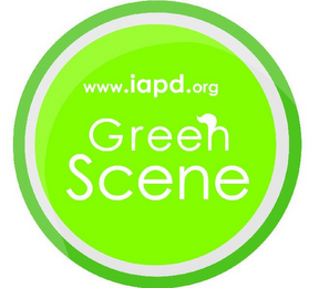 WWW.IAPD.ORG GREEN SCENE logo
