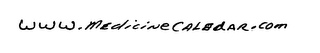 WWW.MEDICINECALEDAR.COM logo