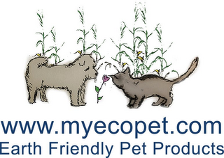 WWW.MYECOPET.COM EARTH FRIENDLY PET PRODUCTS logo