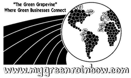 WWW.MYGREENRAINBOW.COM "THE GREEN GRAPEVINE" WHERE GREEN BUSINESSES CONNECT logo