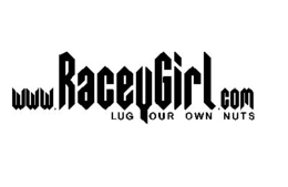 WWW.RACEYGIRL.COM LUG OUR OWN NUTS logo