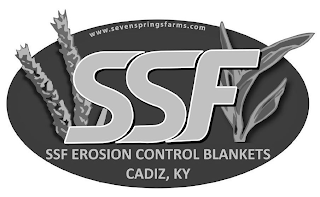 WWW.SEVENSPRINGSFARMS.COM SSF SSF EROSION CONTROL BLANKETS CADIZ, KY logo