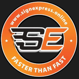 WWW.SIGNEXPRESS.ONLINE SE FASTER THAN FAST logo