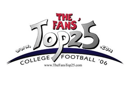 WWW.TOP25.COM THE FANS' COLLEGE FOOTBALL '06 WWW.THEFANSTOP25.COM logo