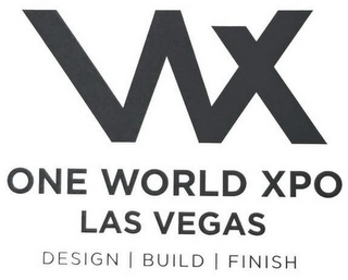 WX ONE WORLD XPO LAS VEGAS DESIGN | BUILD | FINISH logo