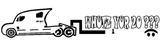 WY 20? WHUTZ YUR 20??? logo