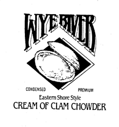 WYE RIVER CONDENSED PREMIUM EASTERN SHORE STYLE CREAM OF CLAM CHOWDER logo