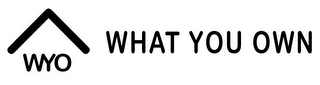 WYO WHAT YOU OWN logo