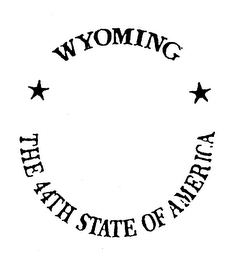 WYOMING THE 44TH STATE OF AMERICA logo