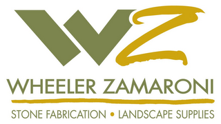 WZ WHEELER ZAMARONI STONE FABRICATION ·LANDSCAPE SUPPLIES logo
