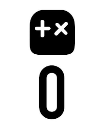 + X 0 logo