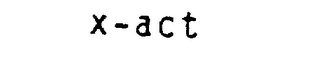 X-ACT logo