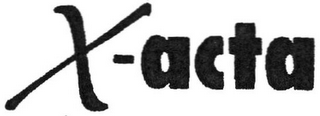 X-ACTA logo