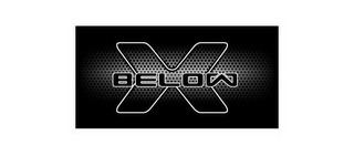 X BELOW logo