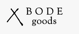 X BODE GOODS logo