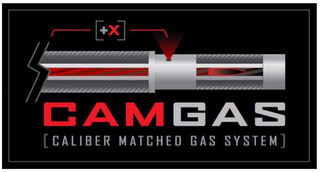 [+X] CAMGAS [CALIBER MATCHED GAS SYSTEM] logo