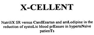 X-CELLENT NATRILIX SR VERSUS CANDESARTAN AND AMLODIPINE IN THE REDUCTION OF SYSTOLIC BLOOD PRESSURE IN HYPERTENSIVE PATIENTS logo