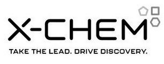 X-CHEM TAKE THE LEAD. DRIVE DISCOVERY. logo