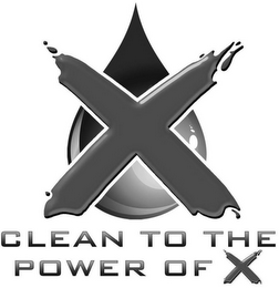 X CLEAN TO THE POWER OF X logo