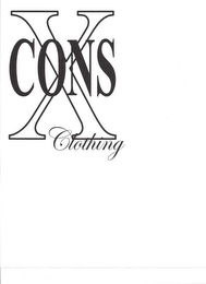 X CONS CLOTHING logo