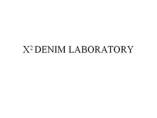 X-DENIM LABORATORY logo