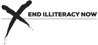 X END ILLITERACY NOW logo