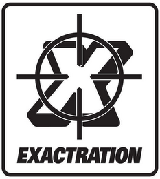 X EXACTRATION logo
