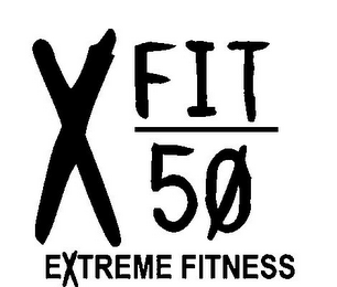 X-FIT 50 EXTREME FITNESS logo