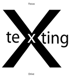 X FOCUS TEXTING DRIVE logo