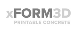 X FORM3D PRINTABLE CONCRETE logo