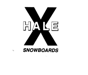X HALE SNOWBOARDS logo