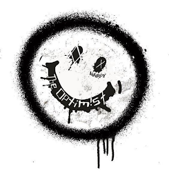 X HAPPY THE OPTIMIST logo