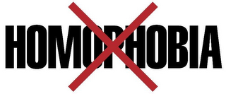 X HOMOPHOBIA logo
