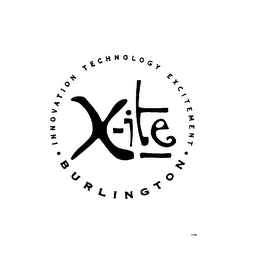 X-ITE BURLINGTON INNOVATION TECHNOLOGY EXCITEMENT logo