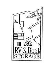 X KOA RV & BOAT STORAGE logo