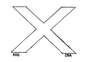 X KOS USA logo
