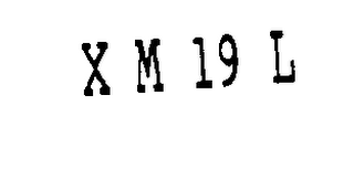 X M 19 L logo